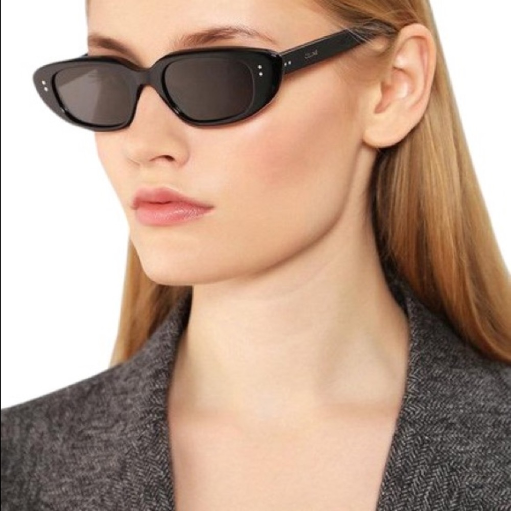 Celine CL40095U Oval Acetate Cateye Sunglasses